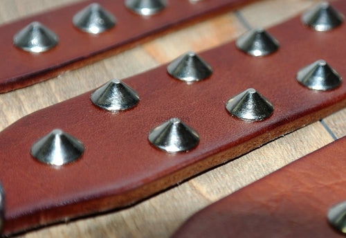 Cool Rivets Studded Best Genuine Leather Pet Dog