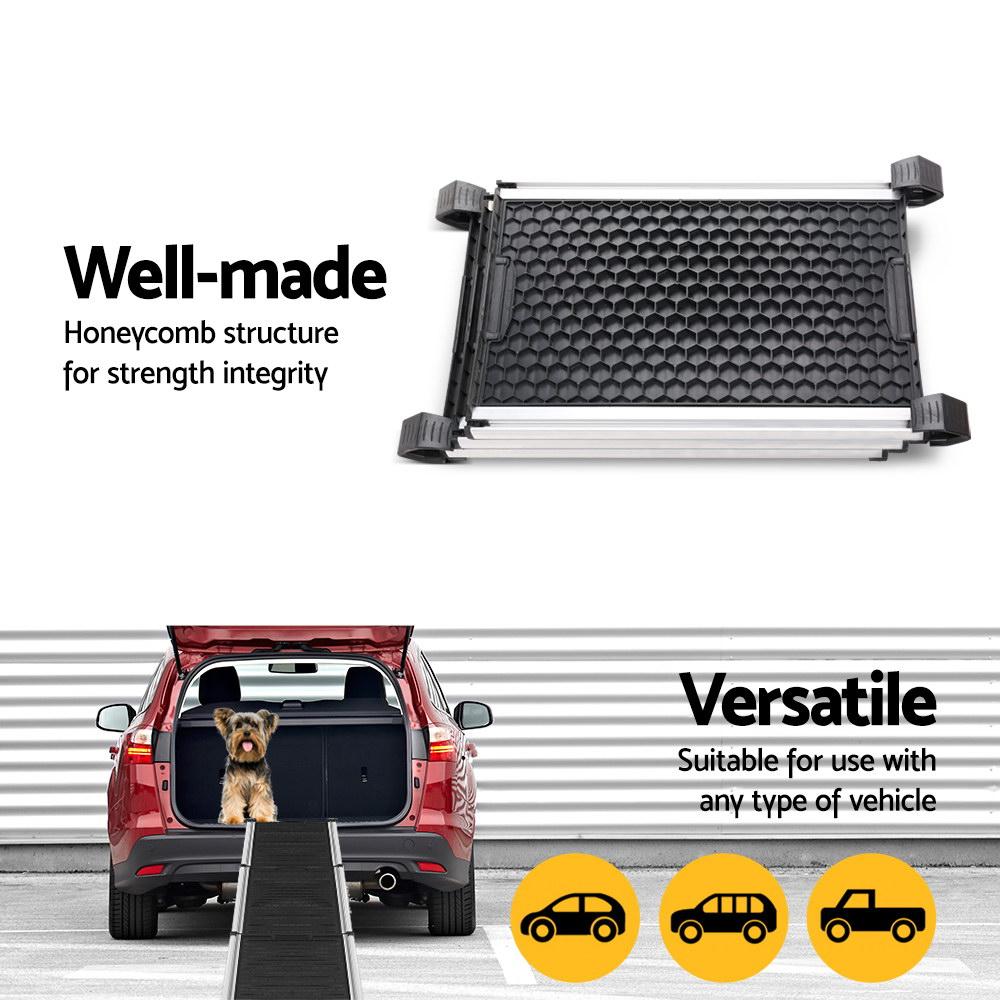 i.Pet Dog Ramp Pet Stairs Steps Car SUV Foldable Portable Ladder