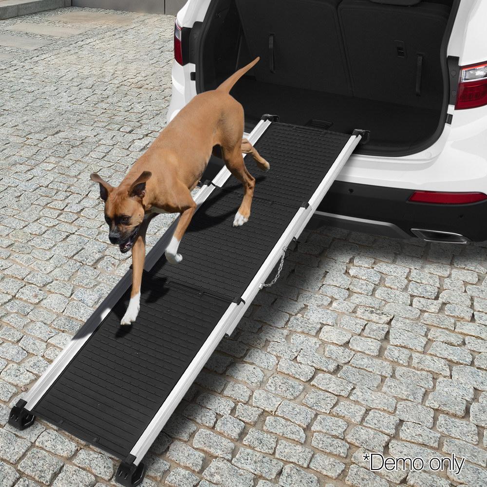 i.Pet Dog Ramp Pet Stairs Steps Car SUV Foldable Portable Ladder