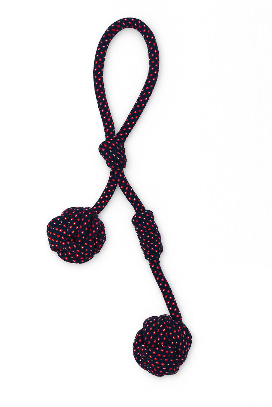 Durable 2 Knot 2 Ball Rope Toy for Dogs – Interactive Chew and Tug Toy